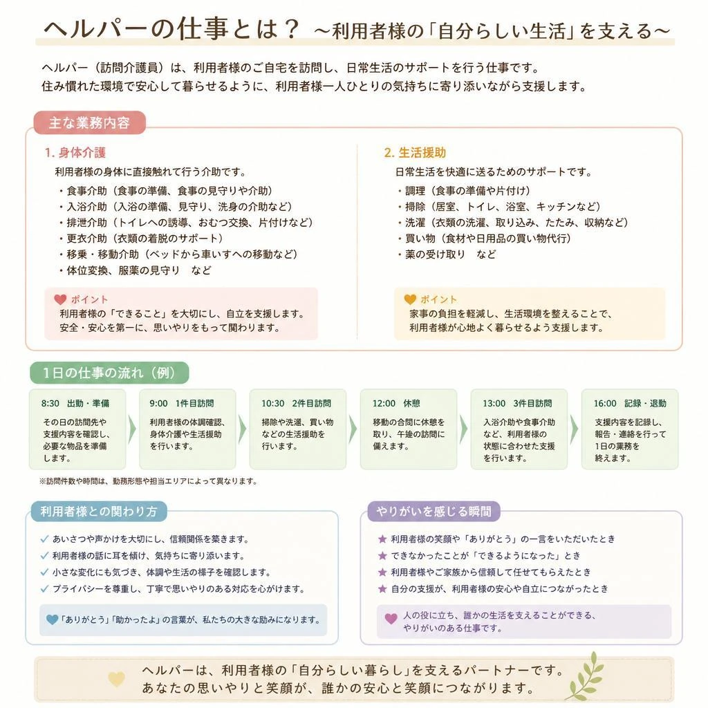 ヘルパーの職務内容