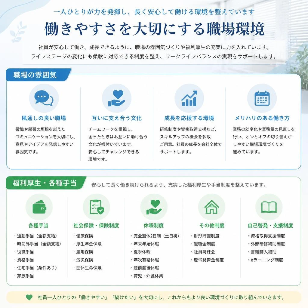 働きやすい職場環境
