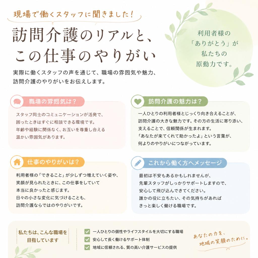 先輩スタッフの声