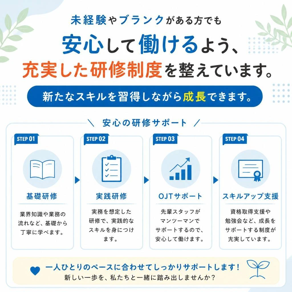充実した研修制度