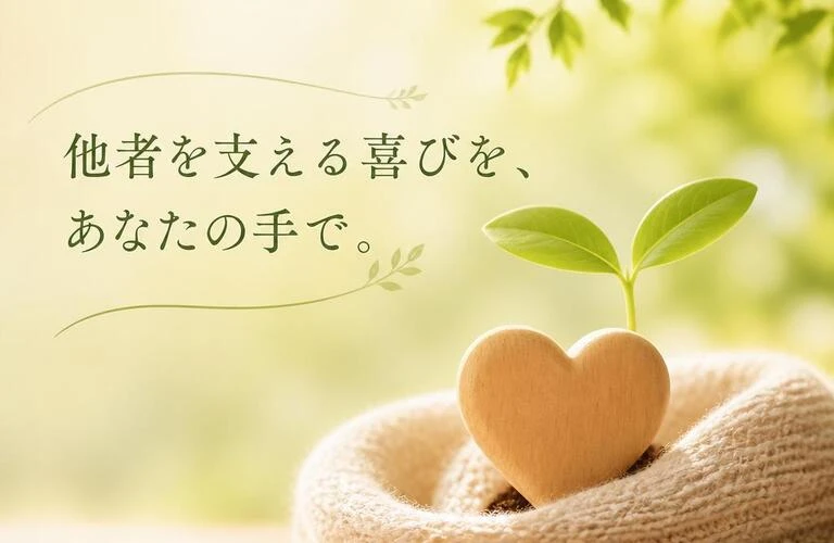 他者を支える喜びを、あなたの手で。