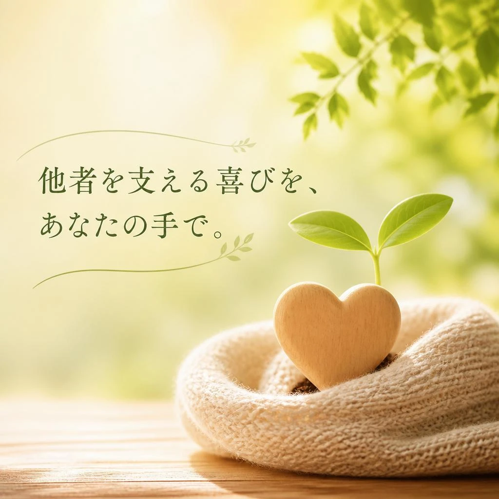 他者を支える喜びを、あなたの手で。