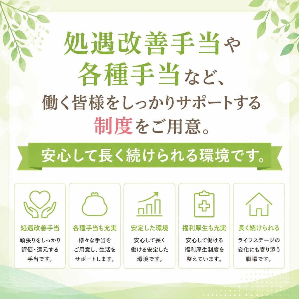 充実した福利厚生