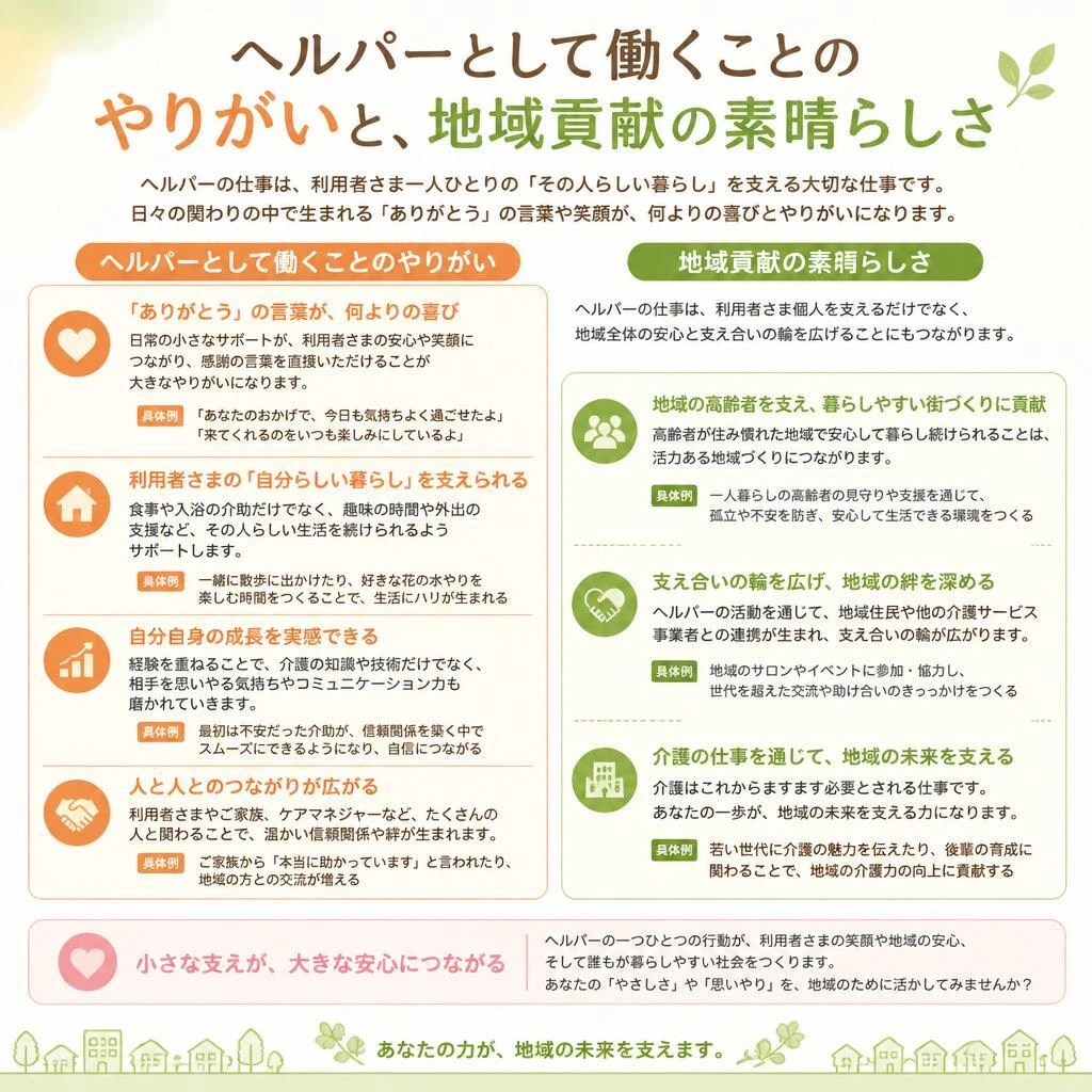 ヘルパーの魅力