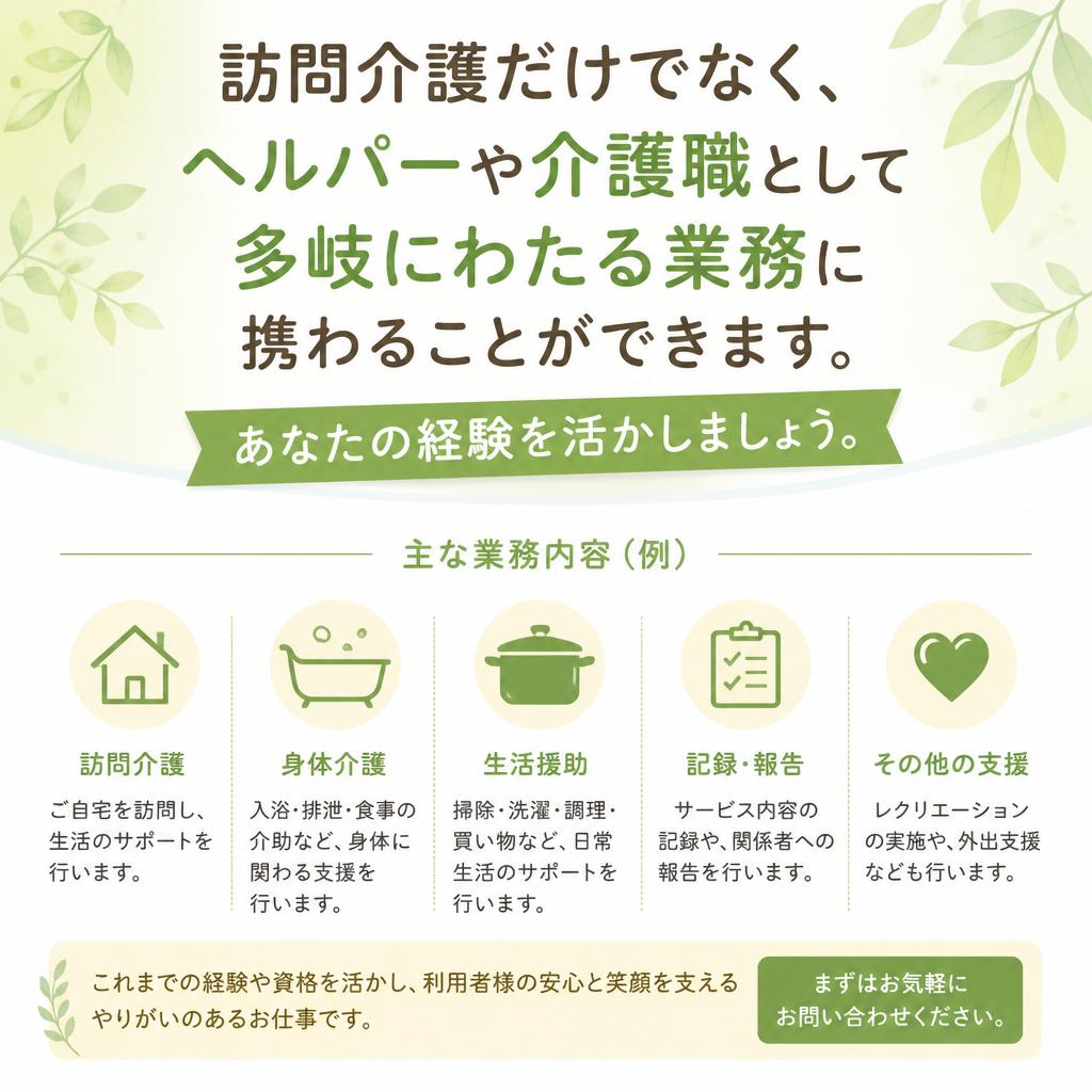 多様な職種の募集