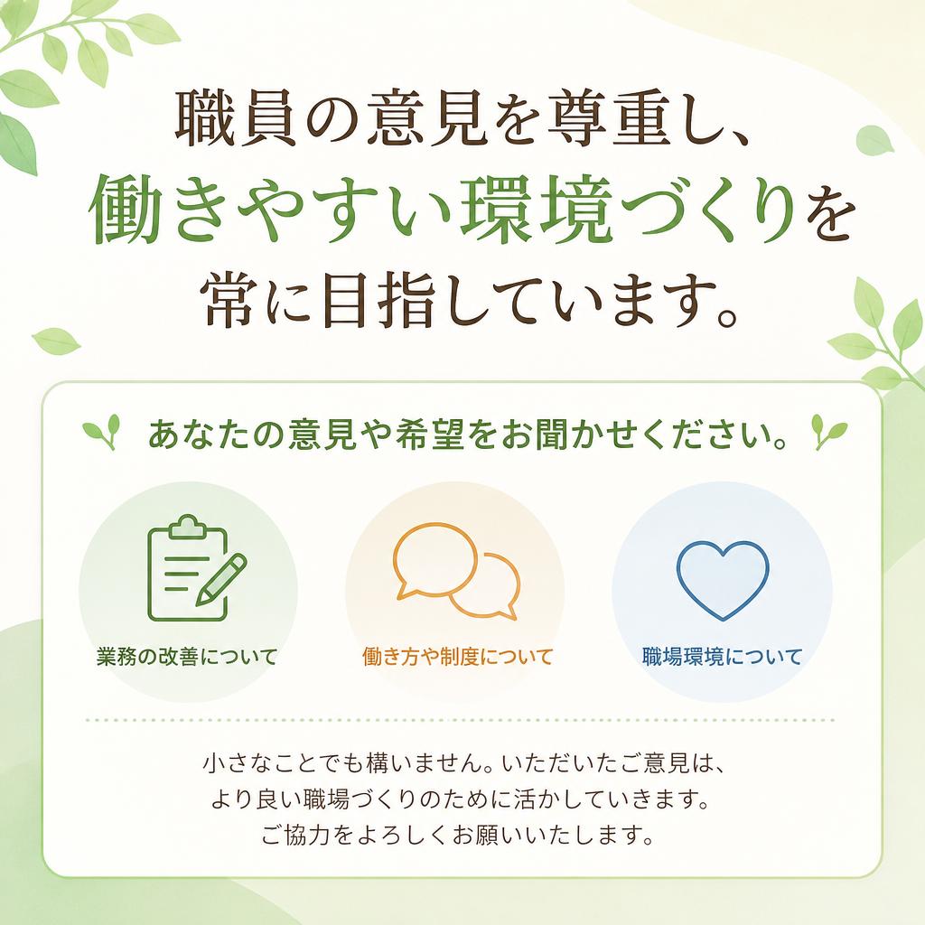 皆様の声を反映