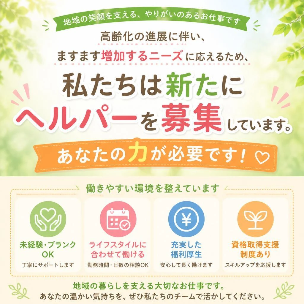 ヘルパー募集の背景