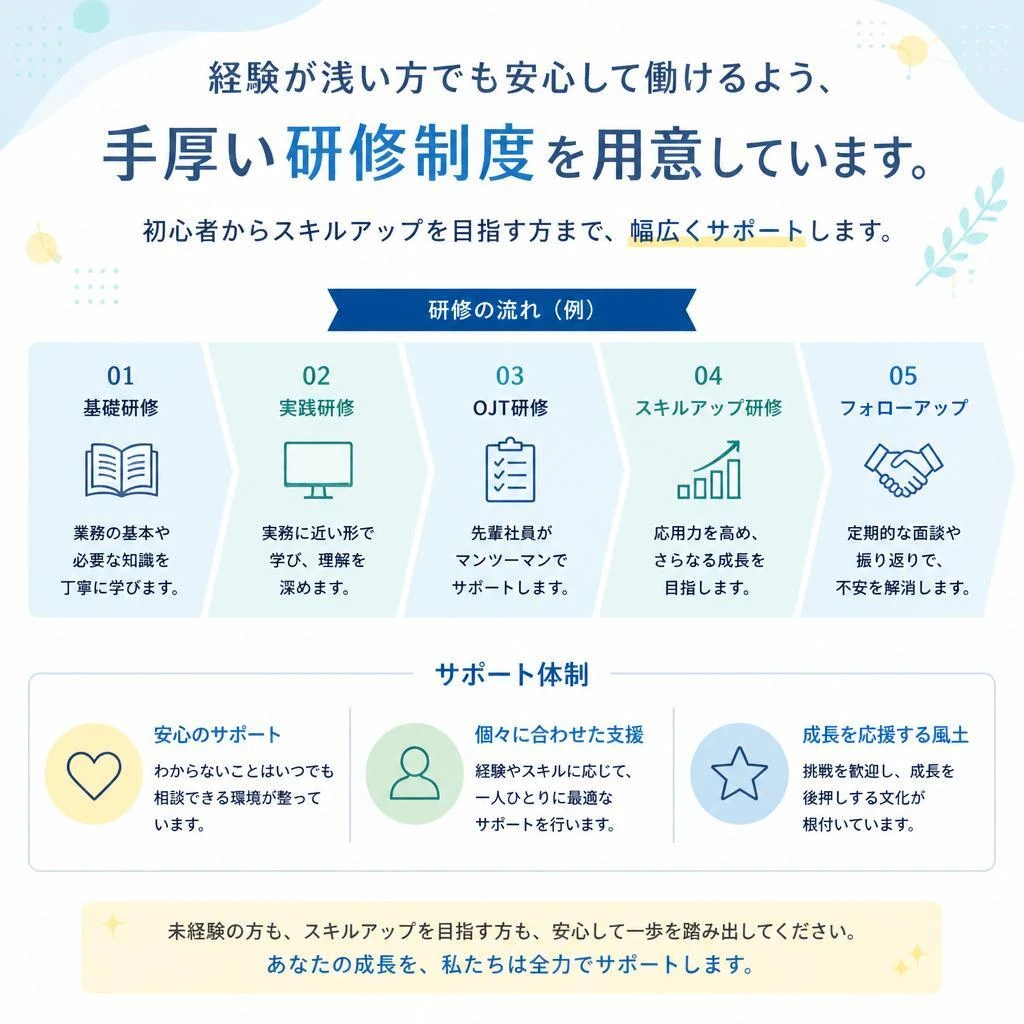 充実の研修制度