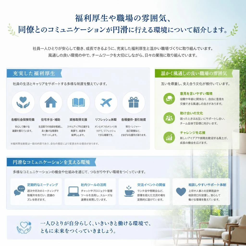 働きやすい職場環境