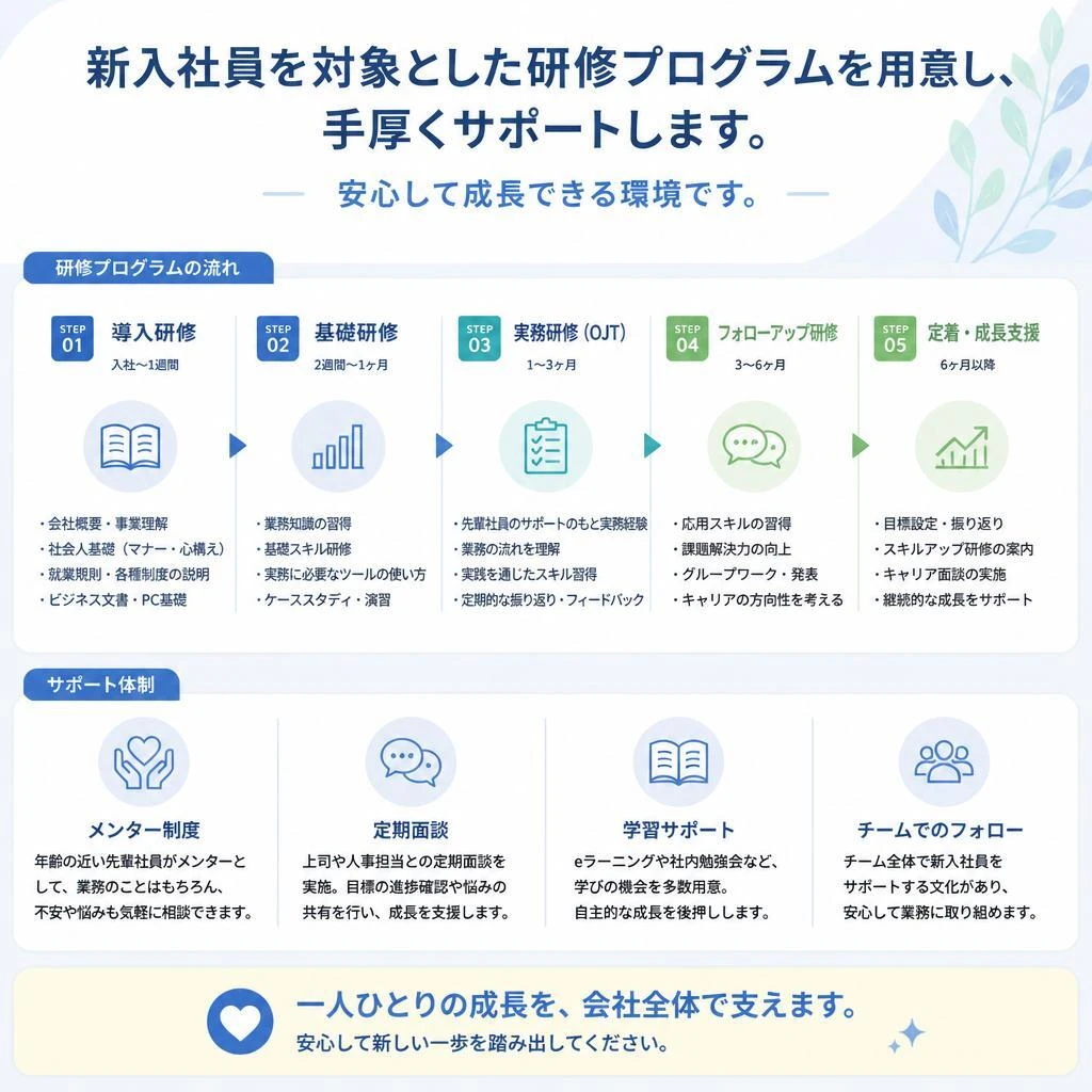 充実した研修制度