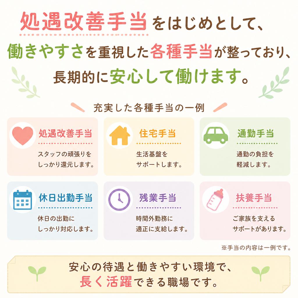 充実した福利厚生