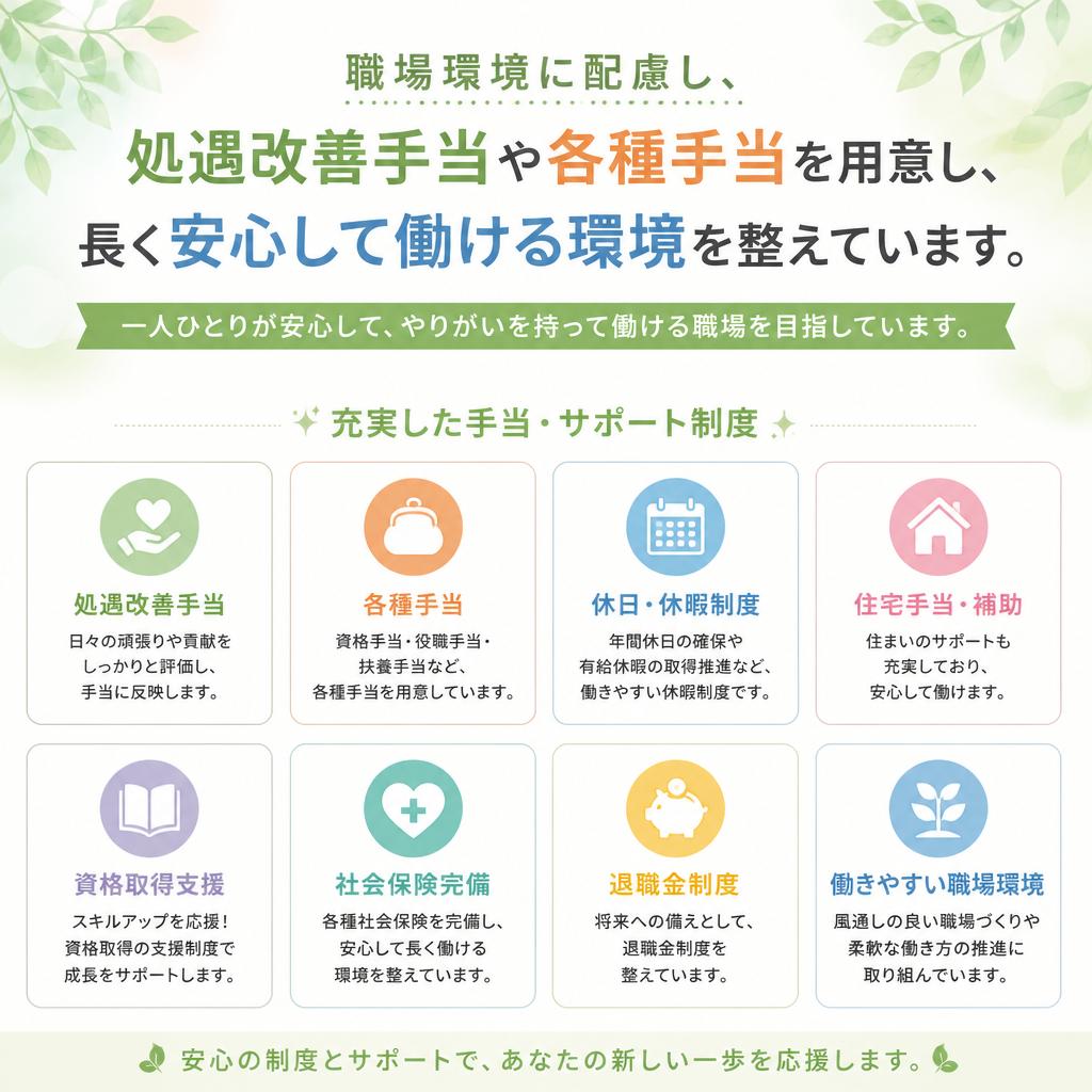 充実した福利厚生
