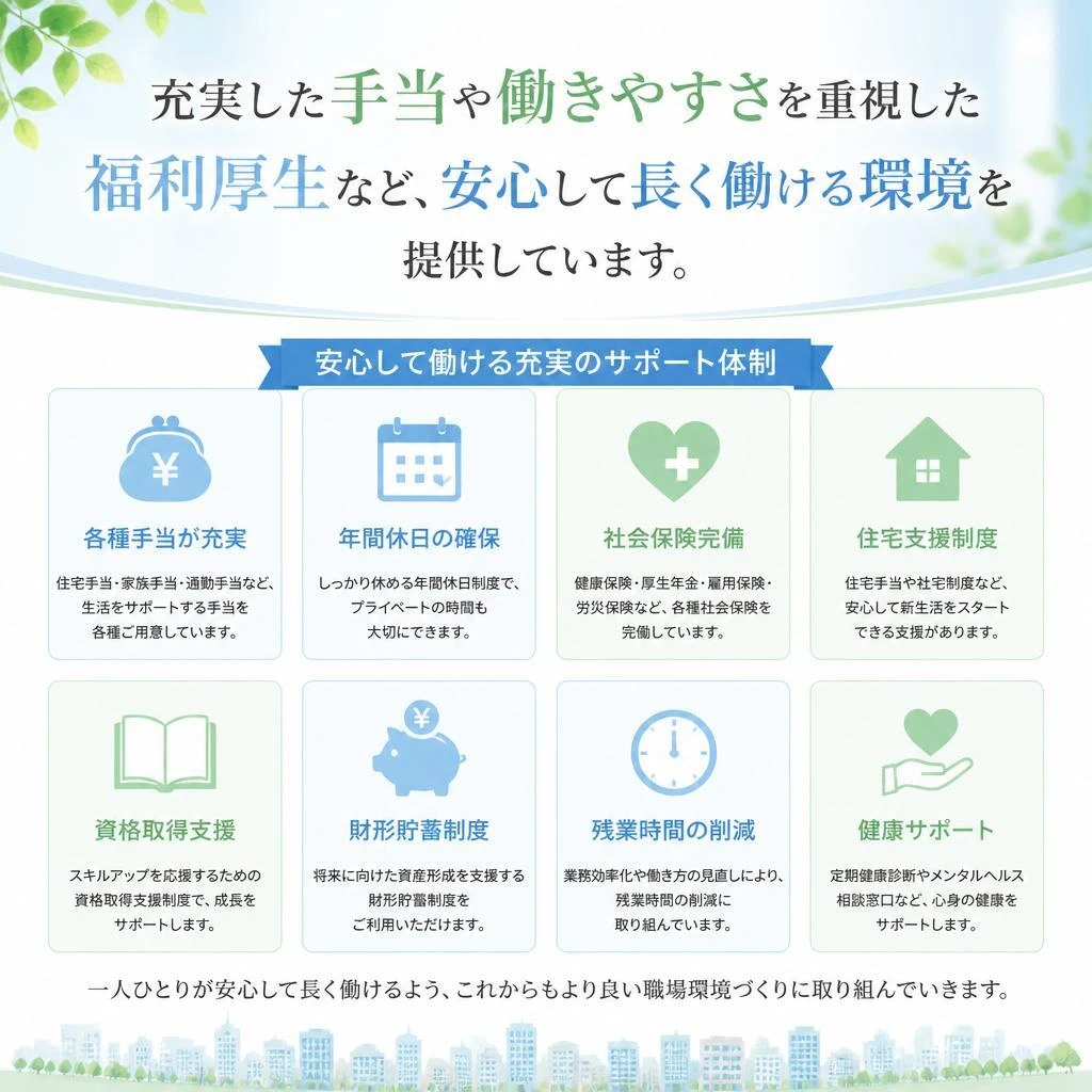 福利厚生について