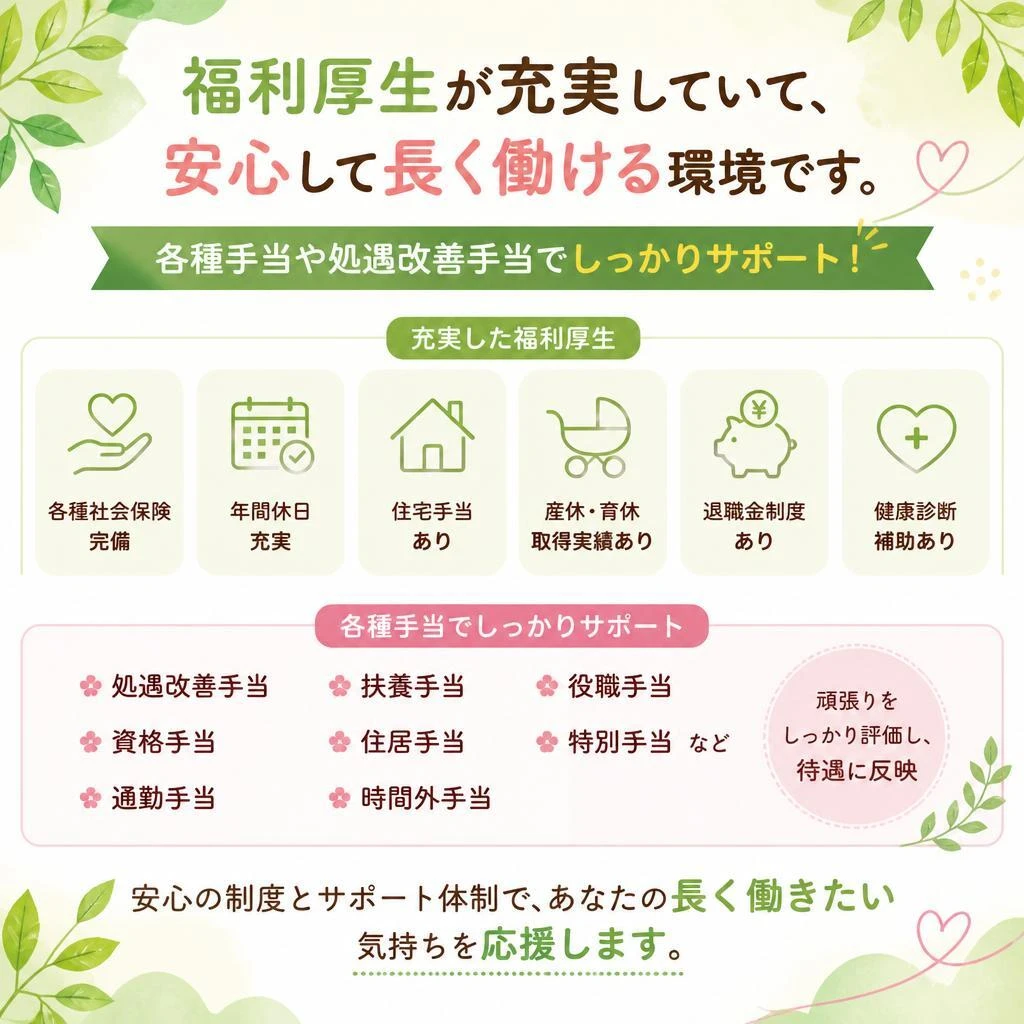 働きやすさを重視した職場環境